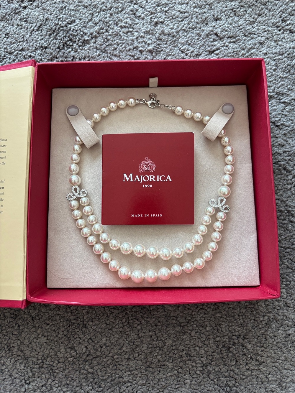 Majorica Pearl Double Strand Necklace